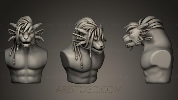 Busts of heroes and monsters (BUSTH_0405) 3D model for CNC machine